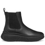 Γυναικεία Ανατομικά Δερμάτινα Μποτάκια Geox Vilde D56NHB-00085-C9999 Μαύρα