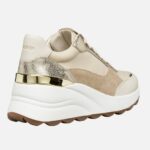 Γυναικεία Ανατομικά Δερμάτινα Sneakers Geox Spherica D65WAB 01122 C1S2L Μπεζ/Χρύσο - Image 4