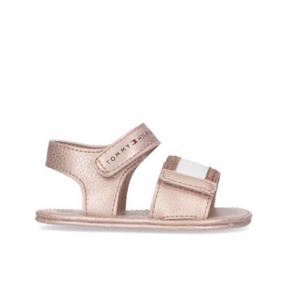ΠΑΙ-000506_9216767_13012639.jpeg Παιδικά Πέδιλα Αγκαλιάς Tommy Hilfiger Κορίτσι T0A2-32673-0268 341 Ροζ χρυσό - Image 1