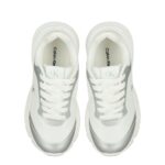 Unisex Εφηβικά Sneakers Calvin Klein V3A9-83233-1844AX059 Λευκά Ασημί - Image 4