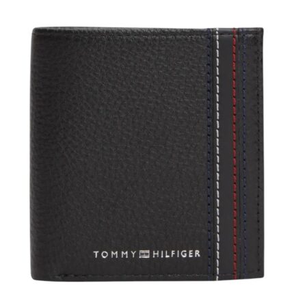 Ανδρικό Δερμάτινο Πορτοφόλι Tommy Hilfiger AM0AM14230-BDS Μαύρο