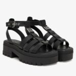 Γυναικεία Δερμάτινα Σανδάλια Tommy Hilfiger EN0EN02943-BDS Μαύρα - Image 2