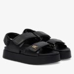 Γυναικεία Δερμάτινα Σανδάλια Tommy Hilfiger Platform FW0FW09119-BDS Μαύρα - Image 2
