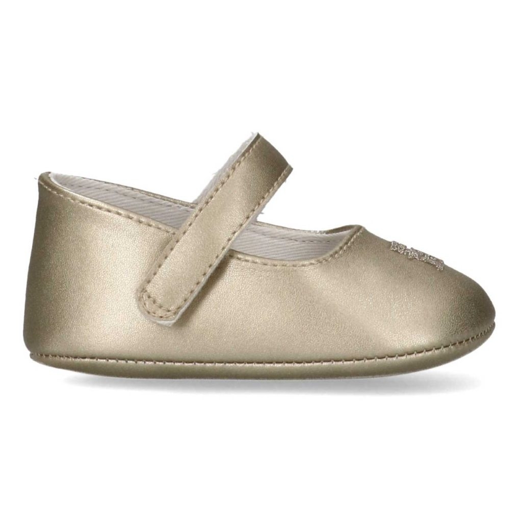 ΠΑΙ-000646_9217094_10028124.jpg Βρεφικές Μπαλαρίνες Αγκαλιάς Tommy Hilfiger T0A3-34220-0995514 Χρυσές - Image 1