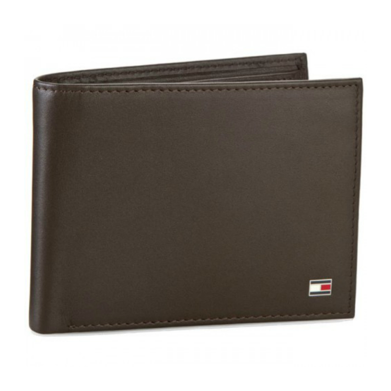 Ανδρικό Πορτοφόλι Tommy Hilfiger Καφέ Eton Flap AM0AM00652 041 Ανδρικό Πορτοφόλι Tommy Hilfiger Καφέ Eton Flap AM0AM00652 041