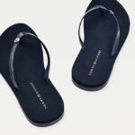 Γυναικείες Σαγιονάρες Tommy Hilfiger Feminine Flat Beach Sandal FW0FW05657 DW5 Μπλε