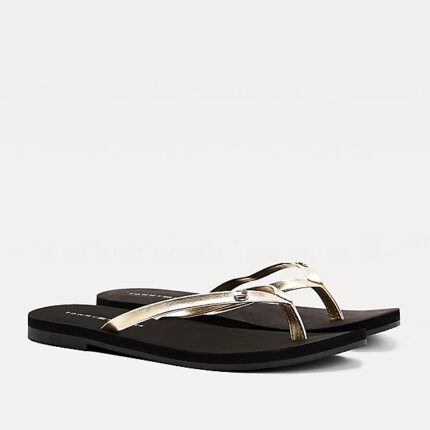 Γυναικείες Σαγιονάρες Tommy Hilfiger Feminine Flat Beach Sandal FW0FW05657 BDS Μαύρο