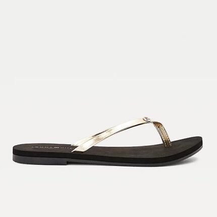 Γυναικείες Σαγιονάρες Tommy Hilfiger Feminine Flat Beach Sandal FW0FW05657 BDS Μαύρο