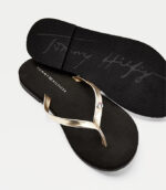 Γυναικείες Σαγιονάρες Tommy Hilfiger Feminine Flat Beach Sandal FW0FW05657 BDS Μαύρο