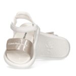 Παιδικά Πέδιλα Calvin Klein Κορίτσι Velcro Sandal T1A2-80202-1377A Μπεζ Λευκό X044 (24-29)