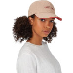 Γυναικείο Καπέλο Tommy Hilfiger Iconic Signature Cap AW0AW11679 ABR Μπεζ