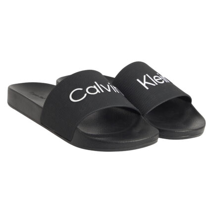 Ανδρικές Σαγιονάρες Calvin Klein Pool Slide Rubber HM0HM01000 BEH Μαύρο