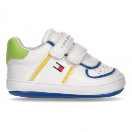 Βρεφικά Παπούτσια Αγκαλιάς Tommy Hilfiger Αγορί T0B4-32819-1582 X256 Λευκά