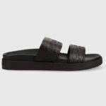 Γυναικεία Σανδάλια Calvin Klein Leather Ergo Slide HW0HW01535 0GN Μαύρα