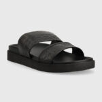 Γυναικεία Σανδάλια Calvin Klein Leather Ergo Slide HW0HW01535 0GN Μαύρα