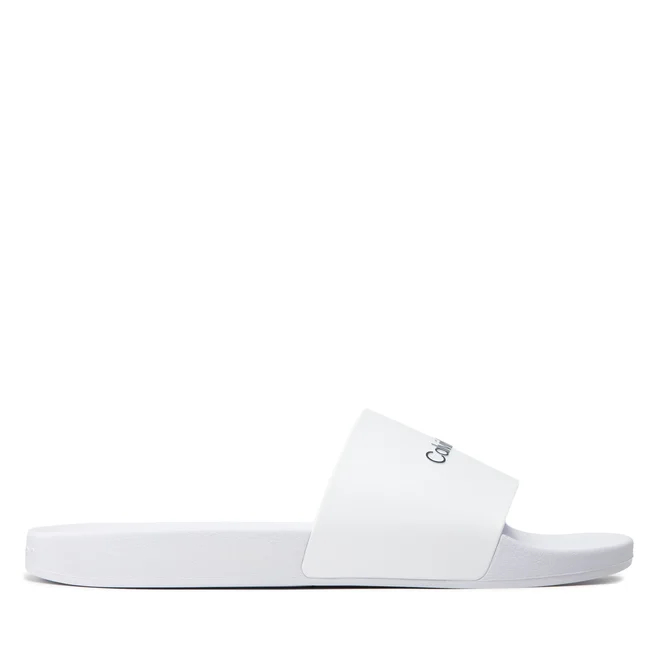 Ανδρικές Παντόφλες Calvin Klein Pool Slide HM0HM00455 YAF Λευκές Ανδρικές Παντόφλες Calvin Klein Pool Slide HM0HM00455 YAF Λευκές