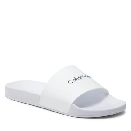 Ανδρικές Παντόφλες Calvin Klein Pool Slide HM0HM00455 YAF Λευκές