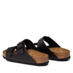 Unisex Ανατομικά Σανδάλια Birkenstock Arizona Soft Footbed Μαύρα Narrow Fit 0551253