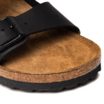 Unisex Ανατομικά Σανδάλια Birkenstock Arizona Soft Footbed Μαύρα Narrow Fit 0551253