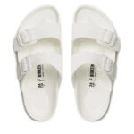 Γυναικεία Ανατομικά Σανδάλια Birkenstock Arizona Eva 0129443 Λευκά Narrow Fit