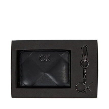 Γυναικείο Σετ δώρου Calvin Klein Wallet + Key Chain K60K611329 BAX Μαύρο