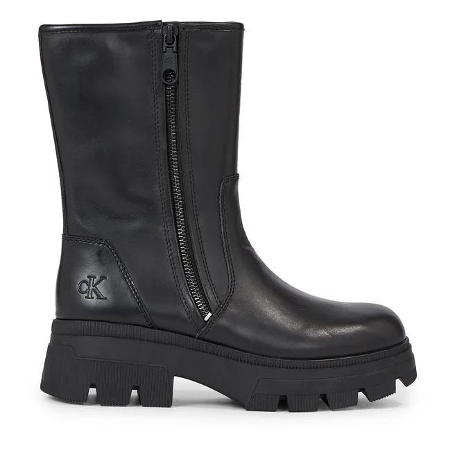 Γυναικεία Δερμάτινα Μποτάκια Calvin Klein YW0YW01109 0GT Μαύρα Γυναικεία Δερμάτινα Μποτάκια Calvin Klein YW0YW01109 0GT Μαύρα
