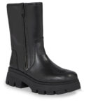Γυναικεία Δερμάτινα Μποτάκια Calvin Klein YW0YW01109 0GT Μαύρα