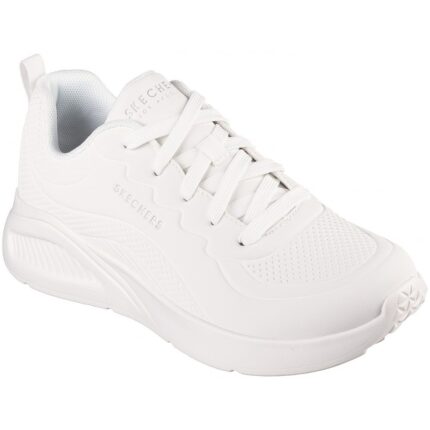 Γυναικεία Ανατομικά Sneakers Skechers Deboss Durabuck 177288 WHT Λευκά