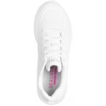 Γυναικεία Ανατομικά Sneakers Skechers Deboss Durabuck 177288 WHT Λευκά