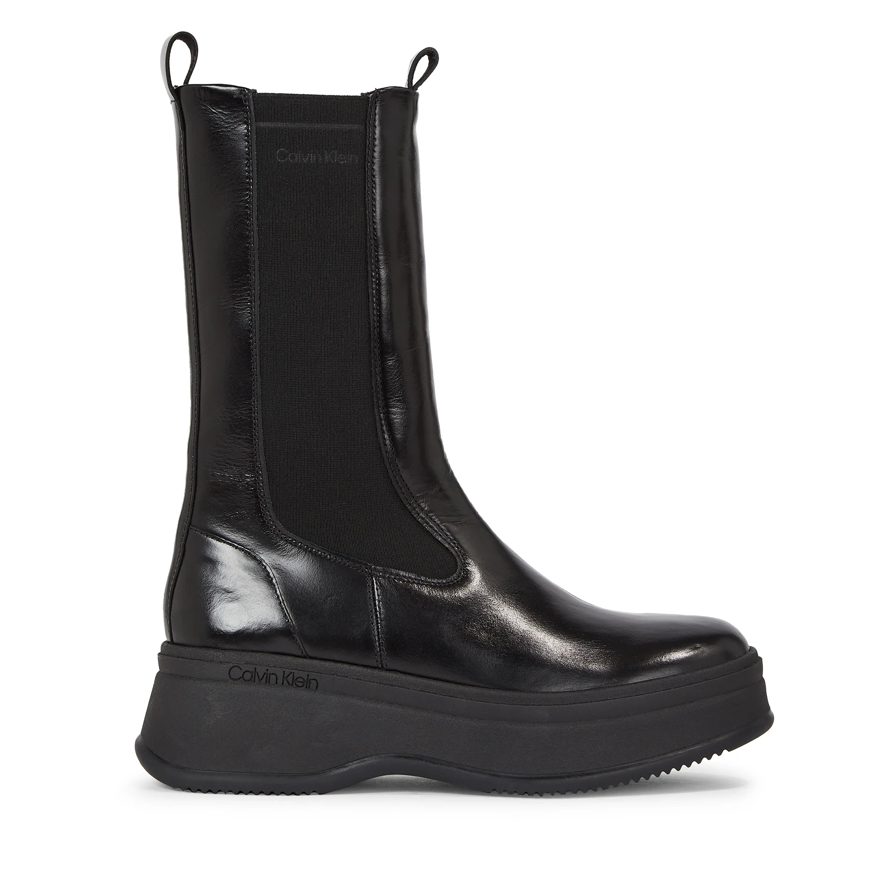 Γυναικεία Δερμάτινα Μποτάκια Calvin Klein HW0HW01686 BEH Μαύρα Γυναικεία Δερμάτινα Μποτάκια Calvin Klein HW0HW01686 BEH Μαύρα
