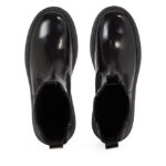 Γυναικεία Δερμάτινα Μποτάκια Calvin Klein HW0HW01686 BEH Μαύρα