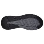 Ανδρικά Δερμάτινα Ανατομικά Sneakers Skechers Benago 210021-BKGY Μαύρα