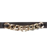 Γυναικεία Δερμάτινη Ζώνη Tommy Hilfiger Chic Chain AW0AW15386 BDS Μαύρη