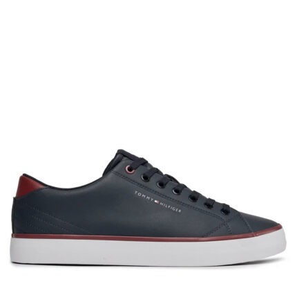 Ανδρικά Δερμάτινα Sneakers Tommy Hilfiger FM0FM05041 DW5 μπλε