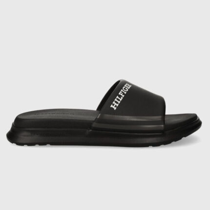 Ανδρικές Παντόφλες Tommy Hilfiger Pool Slide Dual Density FM0FM05017 BDS Μαύρες