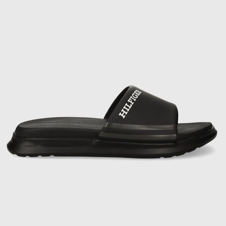 Ανδρικές Παντόφλες Tommy Hilfiger Pool Slide Dual Density FM0FM05017 BDS Μαύρες Ανδρικές Παντόφλες Tommy Hilfiger Pool Slide Dual Density FM0FM05017 BDS Μαύρες