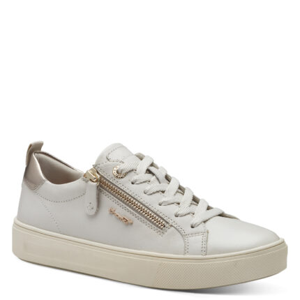 Γυναικεία Ανατομικά Δερμάτινα Sneakers Tamaris Comfort 8-83707-42-104 Λευκά