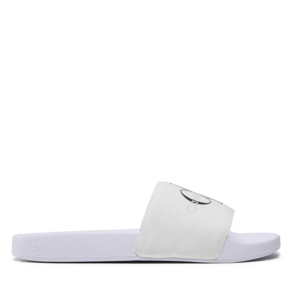 Γυναικείες Παντόφλες Calvin Klein Slide YW0YW00103 01W Λευκές Γυναικείες Παντόφλες Calvin Klein Slide YW0YW00103 01W Λευκές