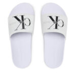 Γυναικείες Παντόφλες Calvin Klein Slide YW0YW00103 01W Λευκές