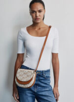 Γυναικεία Τσάντα Χιαστί DKNY Gramersy Cross Body R41EFY38 F8B Μπεζ-Ταμπά