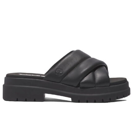 Γυναικεία Ανατομικά Δερμάτινα Πέδιλα Timberland London Vibe Slide TB0A63QZW021 Μαύρα