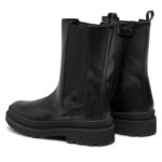 Εφηβικά Δερμάτινα Μποτάκια Calvin Klein Chelsea Boot V4A5-81034-1355 999 Μαύρα