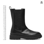 Εφηβικά Δερμάτινα Μποτάκια Calvin Klein Chelsea Boot V4A5-81034-1355 999 Μαύρα