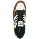 Ανδρικά Δερμάτινα Sneakers Gant Brookpal 29637647 G962 Άσπρο Μαύρο Καφέ