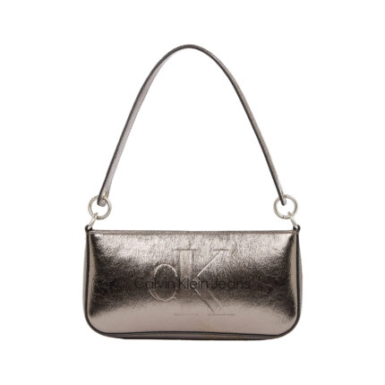 Γυναικεία Τσάντα Ώμου Calvin Klein K60K612732 ADA Ατσαλί