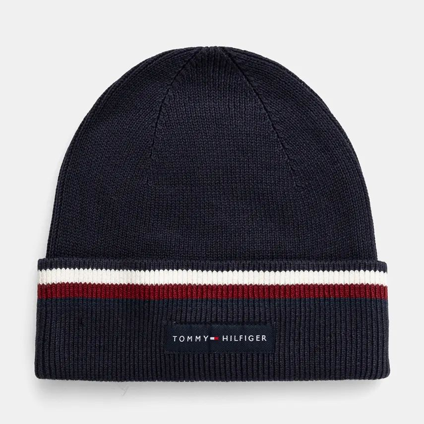 Ανδρικός Βαμβακερός Σκούφος Tommy Hilfiger AM0AM12983 DW6 Μπλε Ανδρικός Βαμβακερός Σκούφος Tommy Hilfiger AM0AM12983 DW6 Μπλε