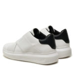 Γυναικεία Δερμάτινα Sneakers DKNY K4467549 WHT-BLK Λευκά