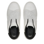 Γυναικεία Δερμάτινα Sneakers DKNY K4467549 WHT-BLK Λευκά