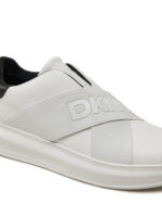 Γυναικεία Δερμάτινα Sneakers DKNY K4467549 WHT-BLK Λευκά