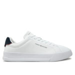 Ανδρικά Δερμάτινα Sneakers Tommy Hilfiger FM0FM05367 0LD Λευκά